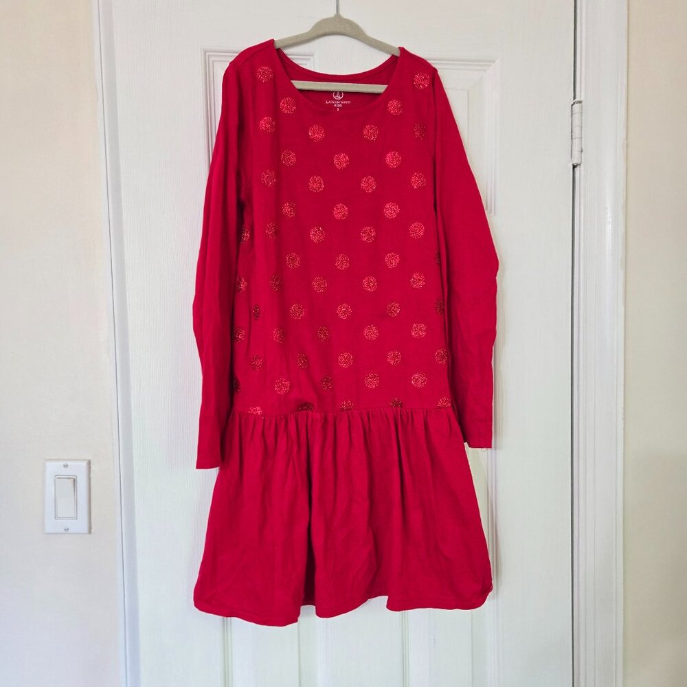 Pretty Red Long Sleeve Dress - Small